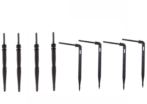 70 Stück Bewässerung Pfeil-Tropfer,tröpfchenbewässerungsbausätze,4.13 inch-5.39 inch bewässerungssystem gewächshaus fürGemüsegarten, Garten, Gewächshaus (Schwarz)