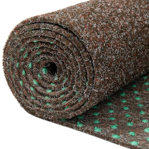 TAPISO Magic Forest Rasenteppich Kunstrasen Braun Balkon Terrasse Garten Outdoor Indoor Meterware Kunststoffrasen Teppich Echtrasenoptik Wetterfest 300 x 200 cm