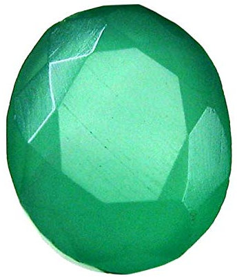 Arwacraft ® Natürlicher grüner Onyx-Stein, Labor-zertifiziert, 6,25 Ratti/5,62 Karat, Edelstein-B07JC8RVMRNAMZ, S, Edelstein