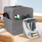 KochSync Staubschutzabdeckung für Thermomix TM5/TM6 Hülle – Graue Abdeckhaube mit 4 Taschen, Wasserdicht & Antibakteriell, Küchenmaschine Staubschutz Abdeckhaube - Staubhaube, tasche
