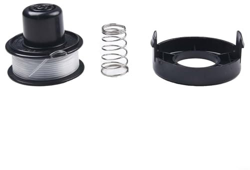 Violiica Kit de pièces de rechange pour coupe-bordures Black & Decker GL250 GL310 GL360 – Bobine de fil en nylon ABS avec capuchon de protection compatible avec les modèles A6226 (1)