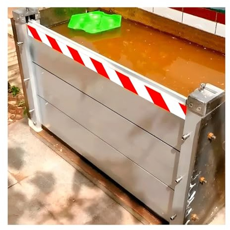 QiuShuiDr Barrière Anti-inondation pour Porte De Garage, Batardeau Anti Inondation Porte, Boudin Anti Inondation Extérieur, Bouclier De Porte pour Inondation (48x20cm)