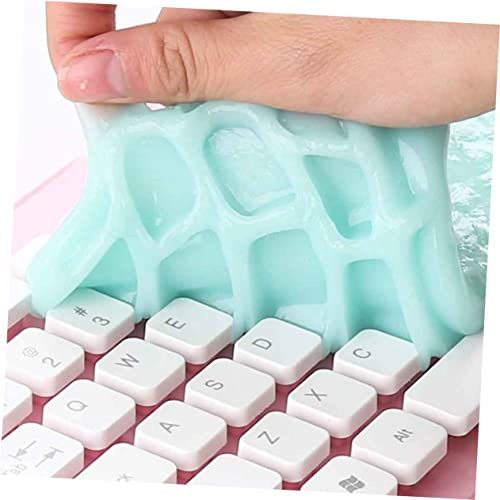 NUOBESTY Gel Nettoyant Clavier en Gomme Végétale Parfumée, Argile Nettoyante Multi-Usage pour Clavier D'ordinateur Portable et Bureau, Élimination Poussière la Maison Bureau