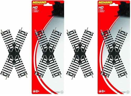 Mehano F228 Set de Rails de Croisement 45° (Lot de 2)