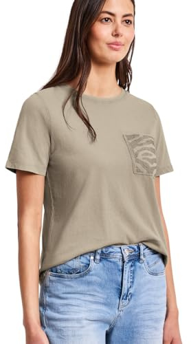 Street One Damen 3230229 Shirt mit Rundhals und Schmucksteinen (1er Pack)