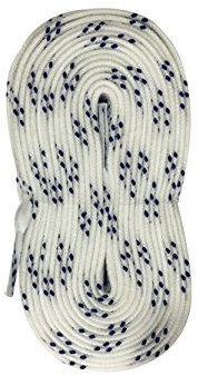 Coepoch Schnürsenkel, lang, gewachst, für Skaten, Eishockey, Eislaufen, Curling, two White