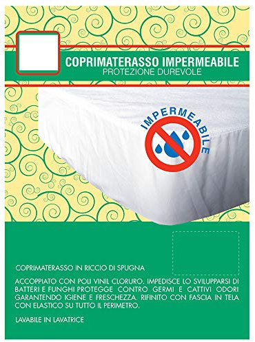 Magie di Casa Matratzenschoner Orchidee, wasserdicht, für Einzelbett, 85 x 195 cm, hergestellt in Italien