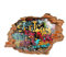 149 Wandtattoo Graffiti bunt - Loch in der Wand - in 6 Größen - Kinderzimmer Jugendzimmer Wandbild Wanddeko - Größe 1000 x 700 mm