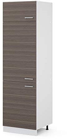 Vicco Armario para frigorífico Empotrado R-Line, Gris/Blanco, 60 cm