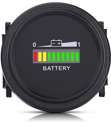 Indicatore livello batteria auto, indicatore batteria digitale LED 12V / 24V / 36V / 48V / 72V