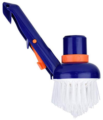 LOVIVER Reinigungsbürste Waschbürste Poolbürste Pool Bodenreiniger Bürste mit Griff Pool Reinigung mit Sauganschluss