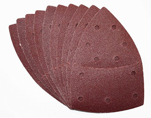 180 Sheets Velcro Prio Sanding Sheets 105 x 152 mm Mixed Pack Sanding Discs Sandpaper 6 Different Grits K40/60/80/120/180/240 Each 10 Sheets 11-Hole Sanding Triangle Set Multi Sander P-D-W
