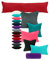 npluseins 2er Pack Kissenhüllen aus Coral-Kuschel-Fleece (2 Stück) 1257.1667, ca. 40 x 15 cm, Beere