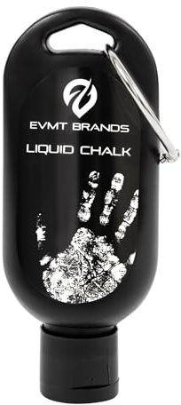 EVMT Brands Gesso Liquido e Magnesite Liquida – Antiscivolo per Palestra, Sollevamento Pesi, Arrampicata, Ginnastica, Danza – Resistente al Sudore per Presa Potente