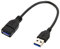 chenyang USB 3.0 Kabel USB 3.0 Typ A Stecker auf Buchse Verlängerung Datenkabel 20cm 5Gbps