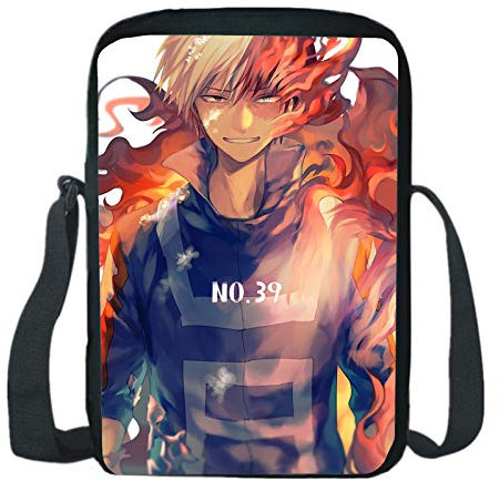 Zhongkaihua Lonchera japonesa con diseño de anime My Hero Academia Hot Manga Chic reutilizable con aislamiento térmico para estudiantes, hombres y mujeres