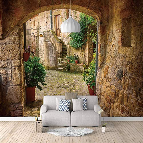 Fototapete Landstraße 200X250cm Selbstklebend Wandgemälde Wand Dekoration Schlafzimmer Tapete