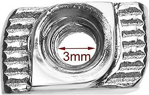 Advanc3D T Nut 6 B-Typ (EU20) Hammermutter Nutenstein Gleitmutter für Aluprofil 2020 2040 M3 x50