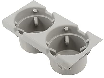 Sandy Car Front Center Oddments Rray With Coinbox+Cup Holder Black Grey Beige Fit For BMW 318 320 323 328 330 E46 1999-2006 (Color : Grey Cup Holder)
