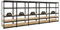 PROREGAL Mega Deal 5X Schwerlastregal Tiger Schwarz 180x90x60 cm mit Fachlast 265kg Garagenregal Kellerregal Werkstattregal Lagerregal Steckregal