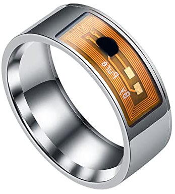 ROMIDA Ring Herren Damen Ringe Intelligenter NFC-Telefon-Tag-Ring intelligenter Ring Verknüpfbare Ringe aus der Ferne