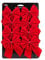 8 Pack 12cm Red Velvet Bows Christmas Tree Decoration