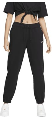 Nike Damen W NSW Jrsy Easy Jogger Kompressionshose, Schwarz/Weiß, M