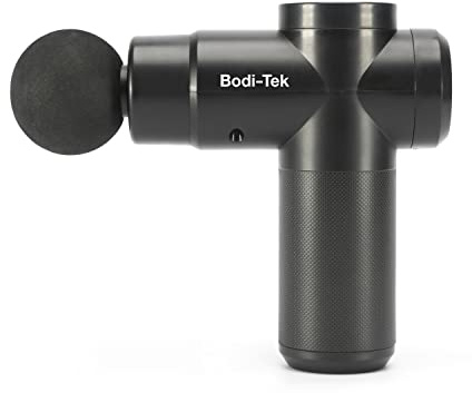 Bodi-Tek Hot & Cold Deep Tissue Percussion Massager Gun – 4 Heads, 4 Intensity Levels, USB Rechargeable for Muscle Relaxation, Recovery & Sports Use