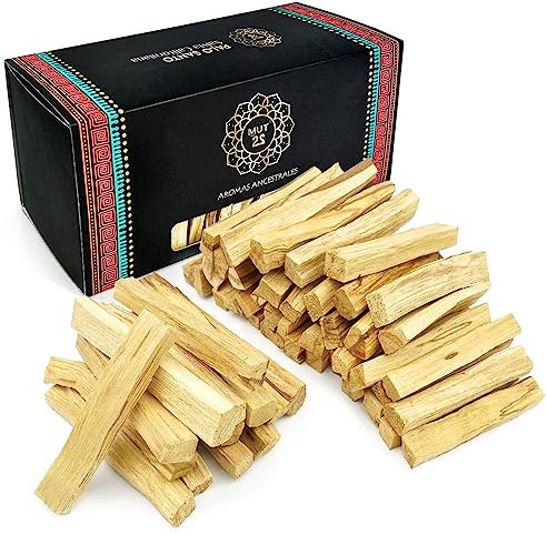 MUT22 Palo Santo Madera XL 500 gr, Palo Santo para Quemar y Purificar 100% Natural Sagrada Origen Perú