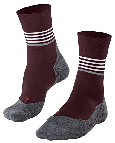 FALKE Herren Laufsocken RU4 Endurance Reflect M SO Baumwolle Antiblasen 1 Paar, Rot (Merlot 8117), 42-43