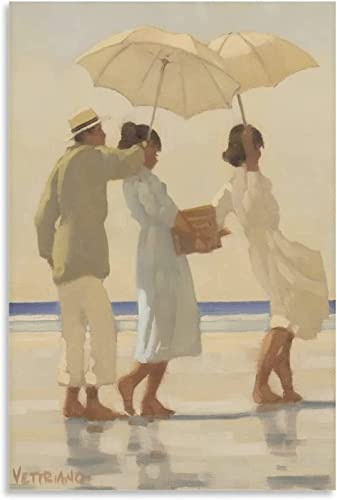 UDERUI Jack Vettriano Poster《The Picnic Party》Arte da Parete Jack Vettriano Stampe Jack Vettriano Tela Dipinto Decorazione della Parete della casa Immagine 50x70cm Senza Cornice