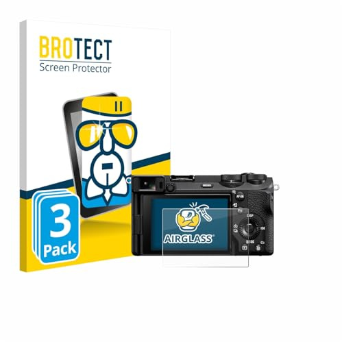 BROTECT Schutzglas für Sony Alpha 6700 | 3 Stück Transparenter Displayschutz Made in Germany Schutzfolie Panzer Folie Glas 9H Anti-Fingerprint Einfache Montage Clear