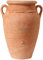 Serbatoio Anfora in terracotta. Capacità: 250 litri. Include rubinetto. Dimensioni: Diametro 70 cm, Altezza 108 cm.