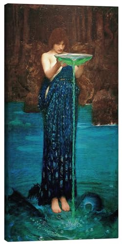 Posterlounge Circe Invidiosa Leinwandbild | 20 x 40 cm von John William Waterhouse Wandbilder Wanddeko