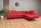 Quattro Meble Echtleder Ecksofa Varsovia 278x210 cm Sofa Couch mit Schlaffunktion, Bettkasten und Kopfstützen Echt Leder Eck Couch Leder Rot (278x210 cm Ecke Rechts)