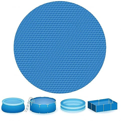 Above Ground Pool Solar Heater - 4Ft／5Ft／6Ft／8Ft／10Ft／12Ft／15Ft Heat Pool Solar, Keeps Out Leaves Debris Dirt Insects Quick Set Solar Pool Heater Cover,5Ft