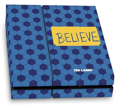 Head Case Designs Offizielle Ted Lasso Glaube Grafiken für Staffel 1 Vinyl Haut Gaming Aufkleber Abziehbild Abdeckung kompatibel mit Sony PlayStation 4 PS4 Console