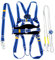 SwaYve Safety Harness with Lanyard, 5 Point Fall Arrest Safety Harness, Construction Harness, Scaffold Construction Work Fall Protection Harness