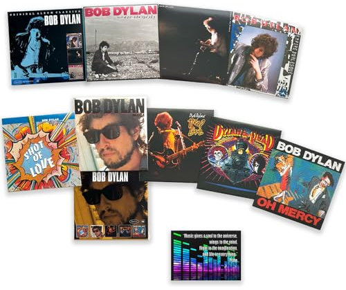 Bob Dylan 8 Album CD Collection: Shot Of Love / Infidels / Oh Mercy / Empire Burlesque / Down In The Groove / Under The Red Sky / Real Live / Dylan & The Dead / + Including Bonus Art Card