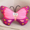 Ueiwffzo Schmetterling Kissen Zierkissen Kuschelkissen Kinder & Erwachsene, Schmetterling Dekokissen, Weiches Sofakissen Aesthetische Bett Deko für Sofa Bett Kinderzimmer (Lila,55 * 37cm)