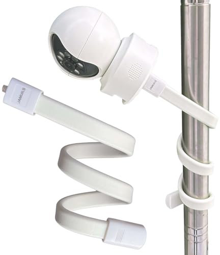JAMUILS Flexible Twist Video Monitor Babyphone Halterung mit 1/4 Zoll Schraube, Sicherheitskamera überwachungskamera Halterung