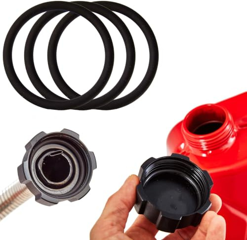 BW® 3x Ersatzdichtung für Ausgießer für Kraftstoffkanister Metall Benzinkanister mit Schraubverschluss - 3 Stück - Made in Europe