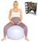 BABYGO® Birthing Ball For Pregnancy Maternity Labour & Yoga + Our 100 Page Pregnancy Book, Exercise, Birth & Recovery Plan, Anti-Burst Eco Friendly Material (Lavender, 65cm)