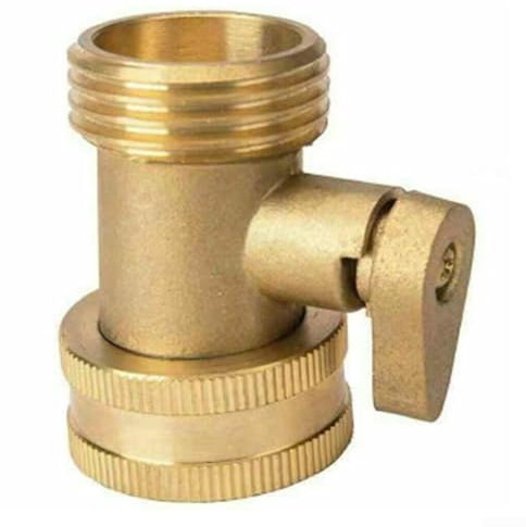 Massives Messing 1,9 cm Gartenschlauch Absperrventil Wasserdurchflusskontrolle Hahnanschluss für Standardgewinde