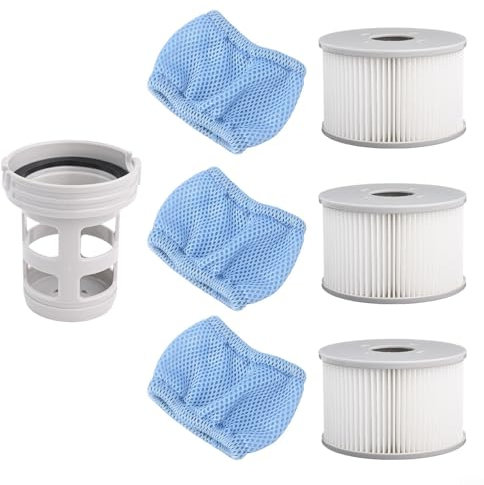 Filterkartuschen mit Filterhalter Kit Ersatzteil für Miweba für mspa für aufblasbare Pools