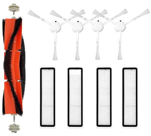Pexorin For Xiaomi, for Dreame, D9 Accesorios Repuestos Xiomi MI, for Dreame, D9 MAX Robot Aspirador Reemplazo Cepillo Filtro Paño de fregona Kit de aspiradora Robot(JS)