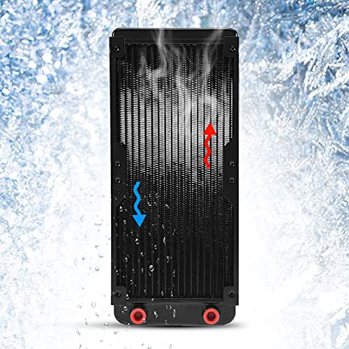 Radiateur PC, échangeur de Chaleur en Aluminium Radiateur de Refroidissement à Eau Radiateur d'Eau Refroidisse