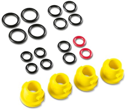 2.640-729.0 O-Ring & Nozzle Seal Kit (20pcs) for Kärcher K2-K7 Pressure Washers – Includes 4 Nozzles + Washers, Universal Fit for K1-K7, WV Series