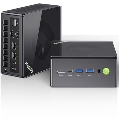 GMKtec Mini PC Ryzen 7 8845HS (8C/16T, fino a 5.1Ghz)K8 Plus 32 GB DDR5 2TB SSD Mini Computer con W11 PRO | Quadruplo display 4K|Tipo-C|WiFi 6|BT 5.2 |Oculink|Doppia scheda di rete 2,5G|HDMI 2.1|USB4