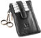 MATADOR 2in1 Geldbörse Herren Schlüsseltasche Leder mit 4 Fächer für Karten | Schlüsseletui Key Organizer mit RFID Schutz | Schlüsselmäppchen Autoschlüssel Hülle Leder mit Geschenk-Box | Schwarz Nappa